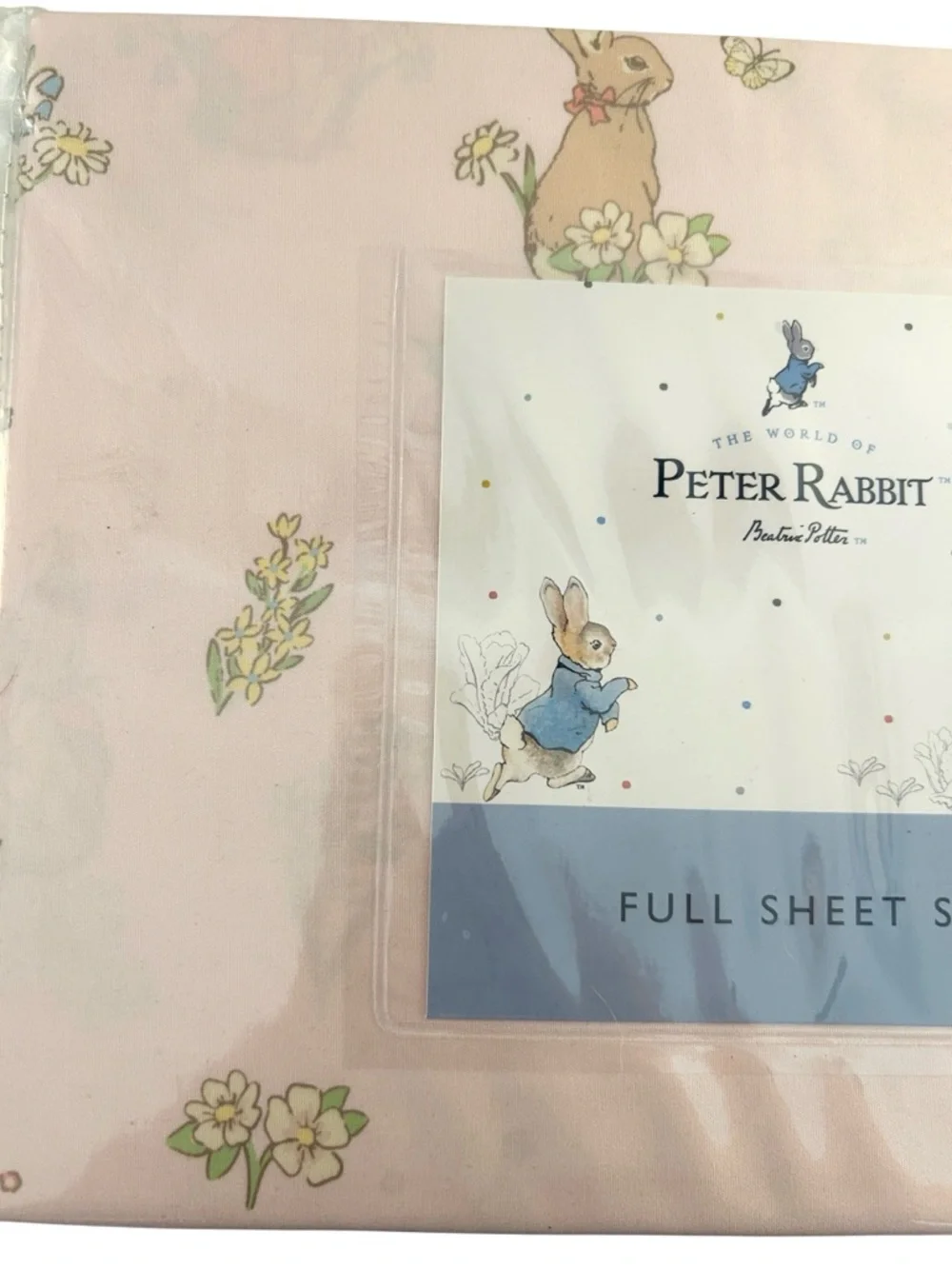 The‎ World of Peter Rabbit Beatrix Potter Classic Kid's Full Sheet Set New!